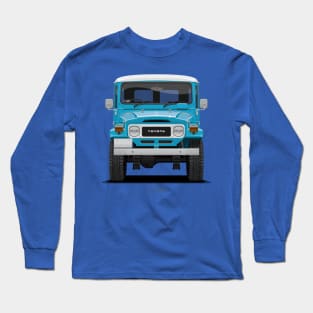 TLC FJ40 Hardtop Sky Blue Front Long Sleeve T-Shirt